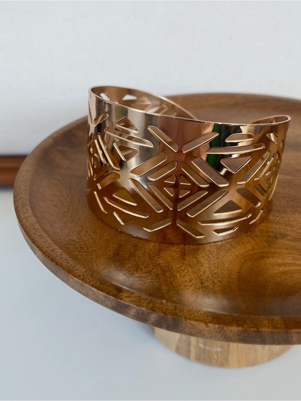 3/$20 Gold Cutout Filigree Metal Cuff Bracelet